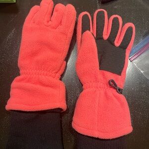 Lands' End Kids Black Winter Gloves
